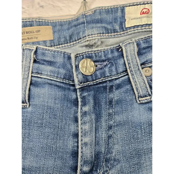 AG Adriano Goldschmied The Stilt Roll Up Cigarette Roll Up Jeans Womens Size 25 - Picture 6 of 12